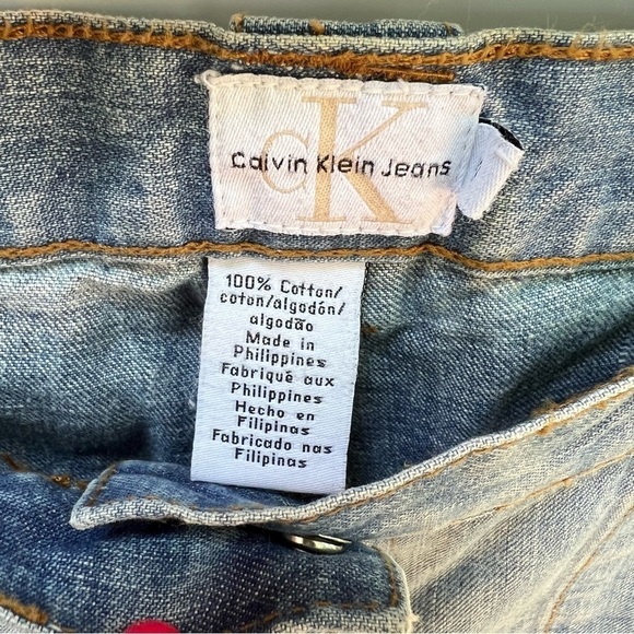 Calvin Klein Jeans Women's Light Wash Culottes Jeans Size 10 - Picture 4 of 12